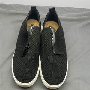 White Mountain Dacey Black Knit Front Zip Platform Sneakers‎ W33036 Mens 10M